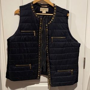 Michael Kors Navy and Gold vest